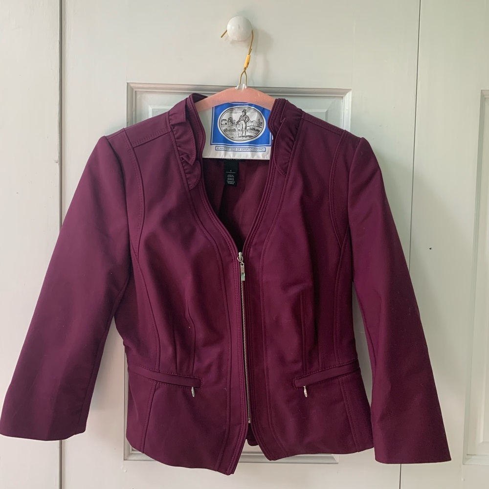 White House Black Market Maroon Jacket
